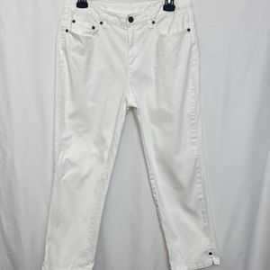 Talbots Women’s Stretch Everyday Jeans White Size 10